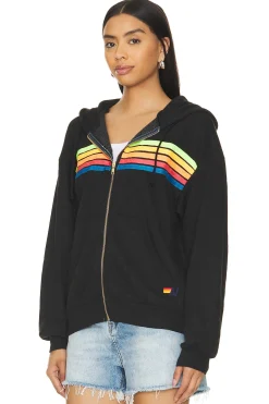5 Stripe Zip Hoodie