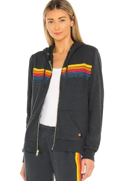 5 Stripe Zip Hoodie