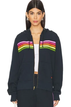 5 Stripe Zip Hoodie