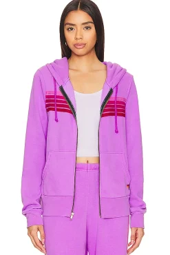 5 Stripe Zip Up Hoodie