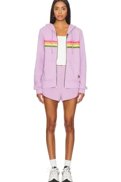 5 Stripe Zip Up Hoodie