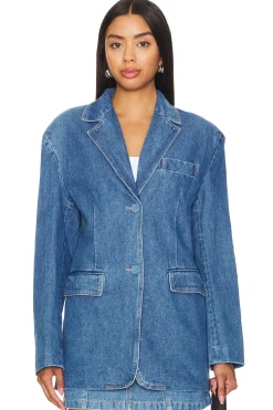 Abi Denim Oversized Blazer