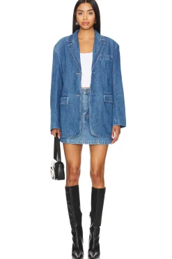 Abi Denim Oversized Blazer