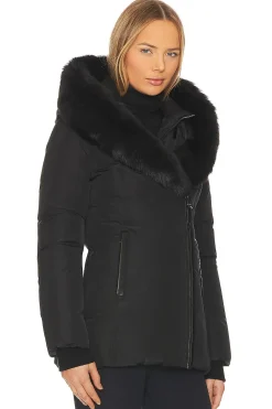 Adali Shearling Collar Coat