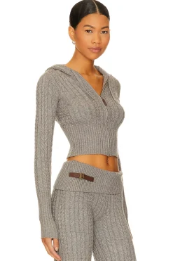 Aimee Cable Knit Hoodie