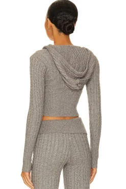 Aimee Cable Knit Hoodie