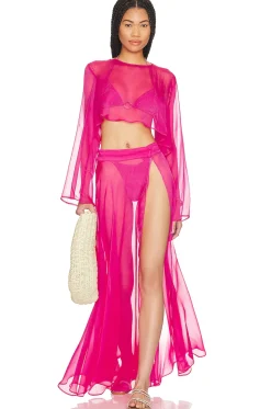 Alaia Maxi Slit Skirt