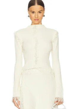 Albi Fringe Knit Top