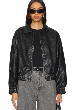 Alia Faux Leather Jacket