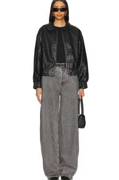 Alia Faux Leather Jacket