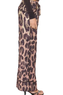All Out Satin Leopard Pant