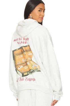 All That Baggage Terry Natural Zip Up Hoodie