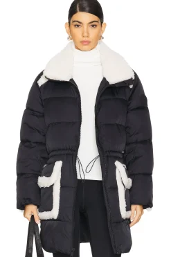 Amal Plush Seam Puffer Coat