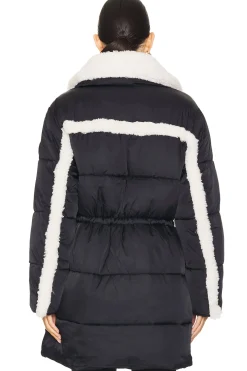 Amal Plush Seam Puffer Coat