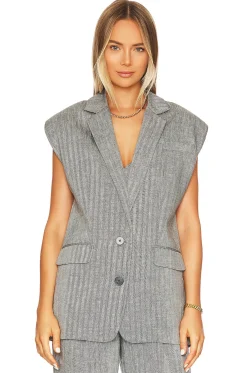 Amanda Sleeveless Tailored Blazer