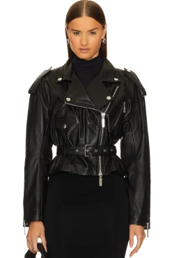 Ambrosia Leather Moto Jacket