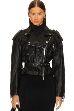 Ambrosia Leather Moto Jacket