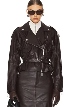 Ambrosia Leather Moto Jacket