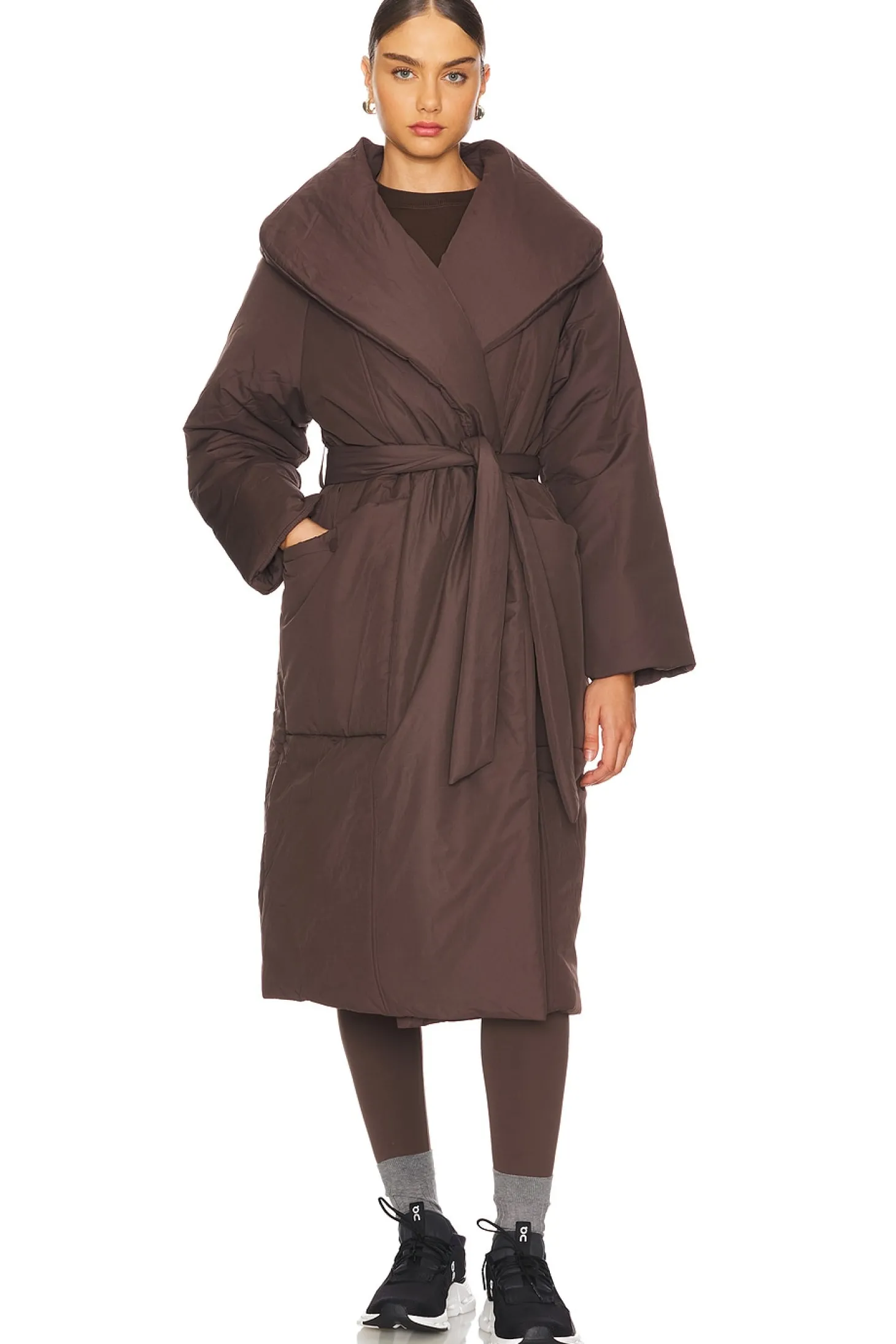 Ana Long Wrap Puffer Coat