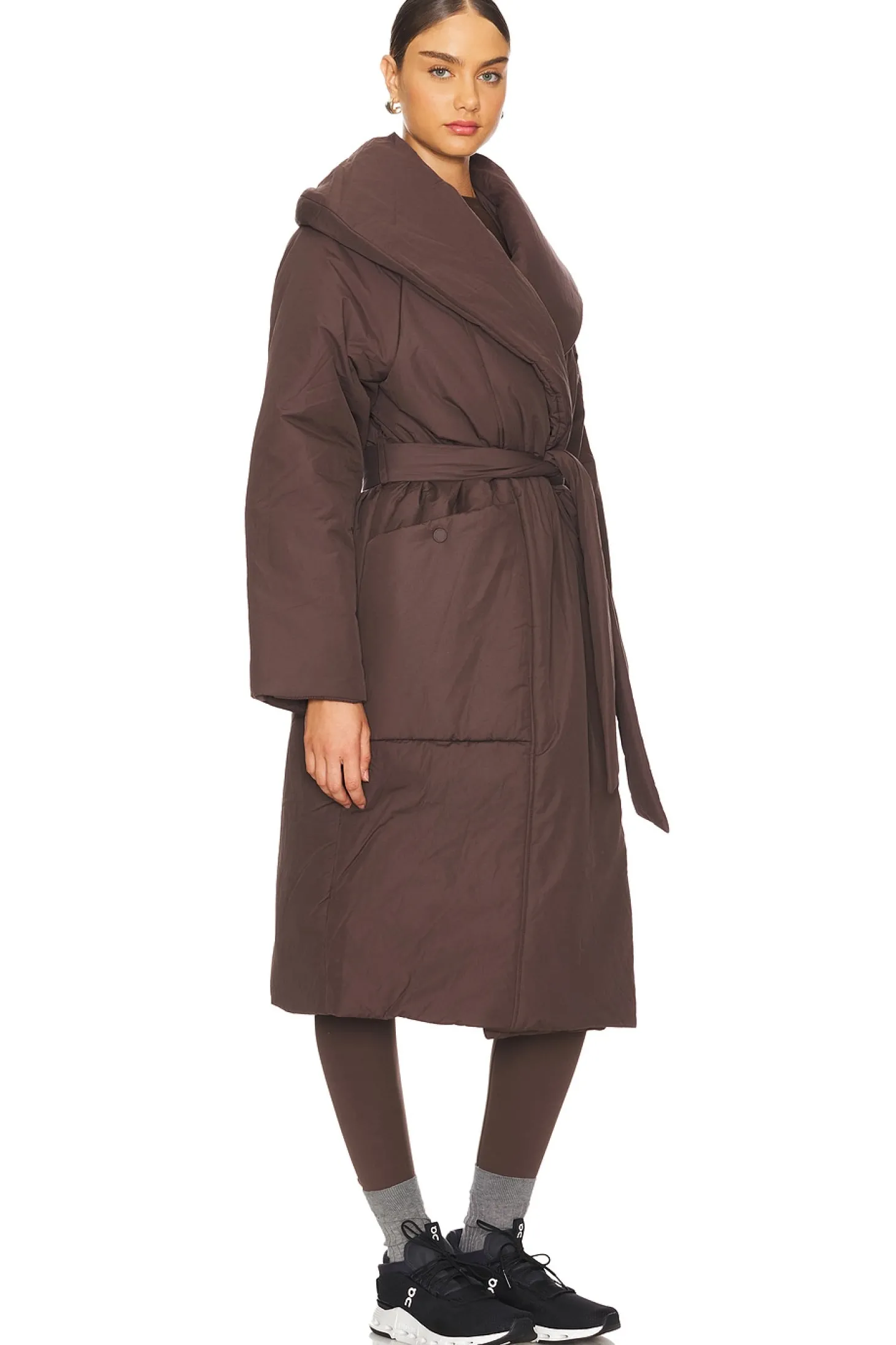 Ana Long Wrap Puffer Coat