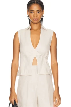 Antibes Sleeveless Wrap Shirt