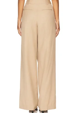 Asher Asymmetrical Pleat Front Pant