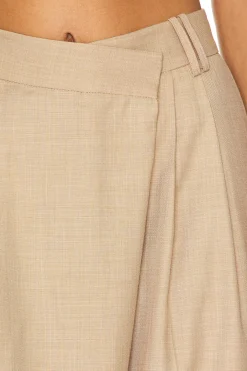 Asher Asymmetrical Pleat Front Pant