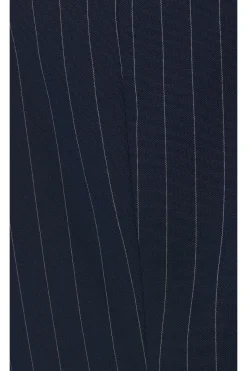 Asymmetric Pin Stripe Vest