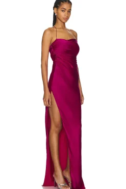 Asymmetrical Bardot Gown