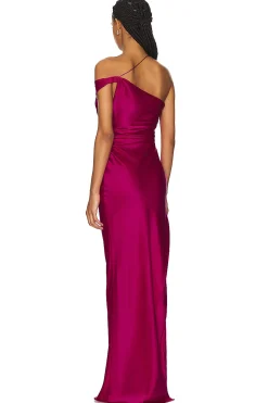 Asymmetrical Bardot Gown