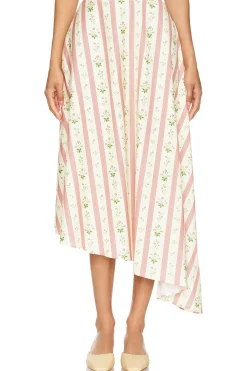 Asymmetrical Midi Skirt