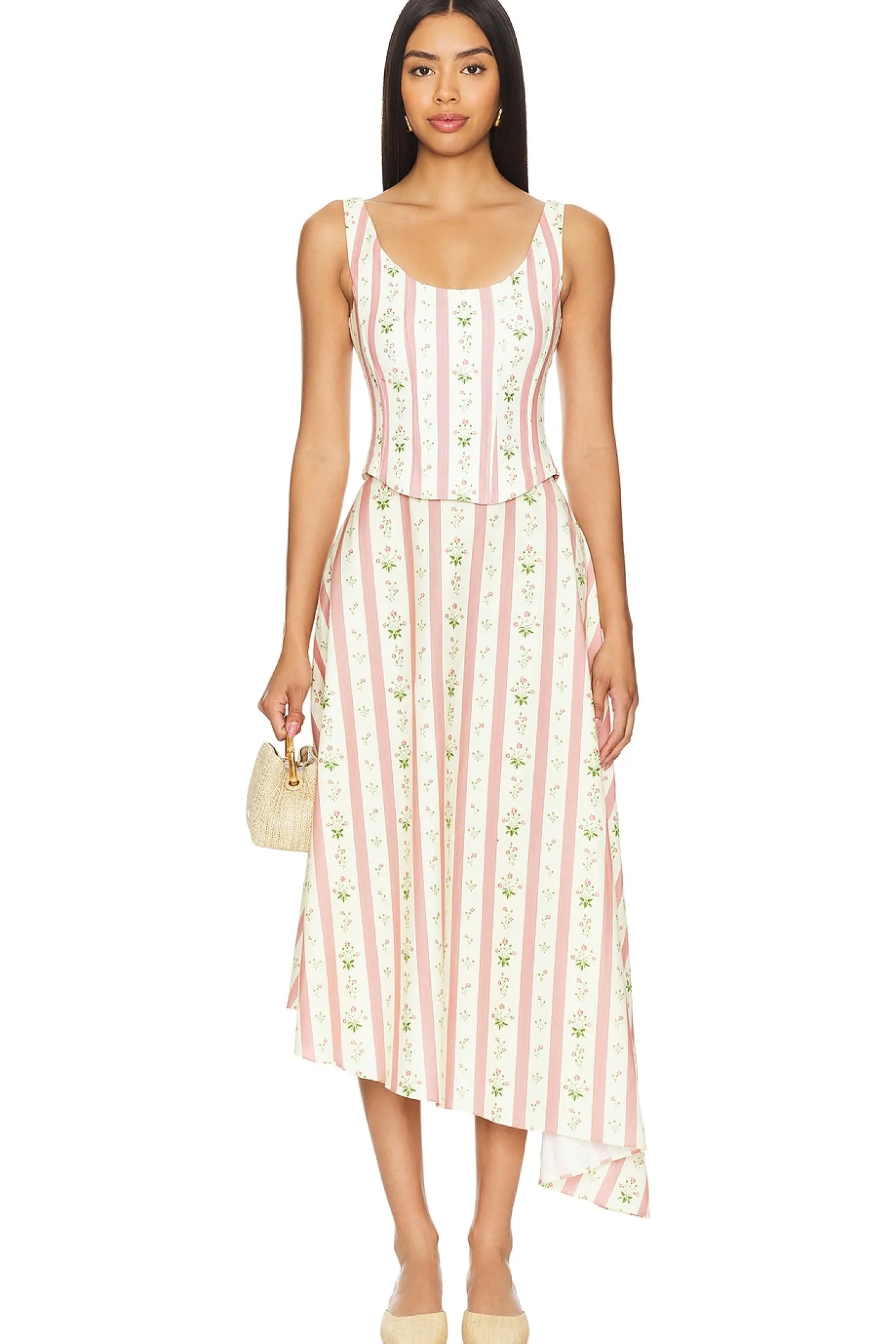 Asymmetrical Midi Skirt