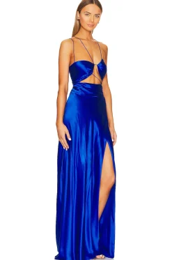 Asymmetrical Strappy Gown