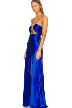 Asymmetrical Strappy Gown