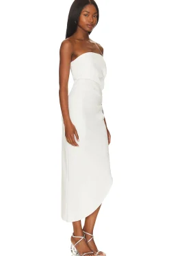 Audrina Bonded Midi Dress