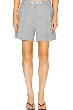Bailey Pleated Wool Short