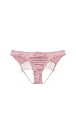 Beaded Fringe Ouvert Heart Shaped Panty
