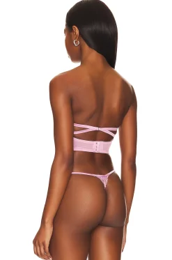 Bella Embroidery Open Back Bustier