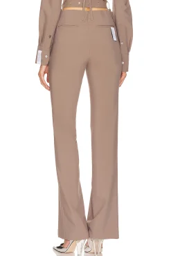 Belt Detailed Flare Trouser