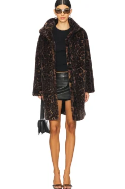 Blair Leopard Mid Length Coat