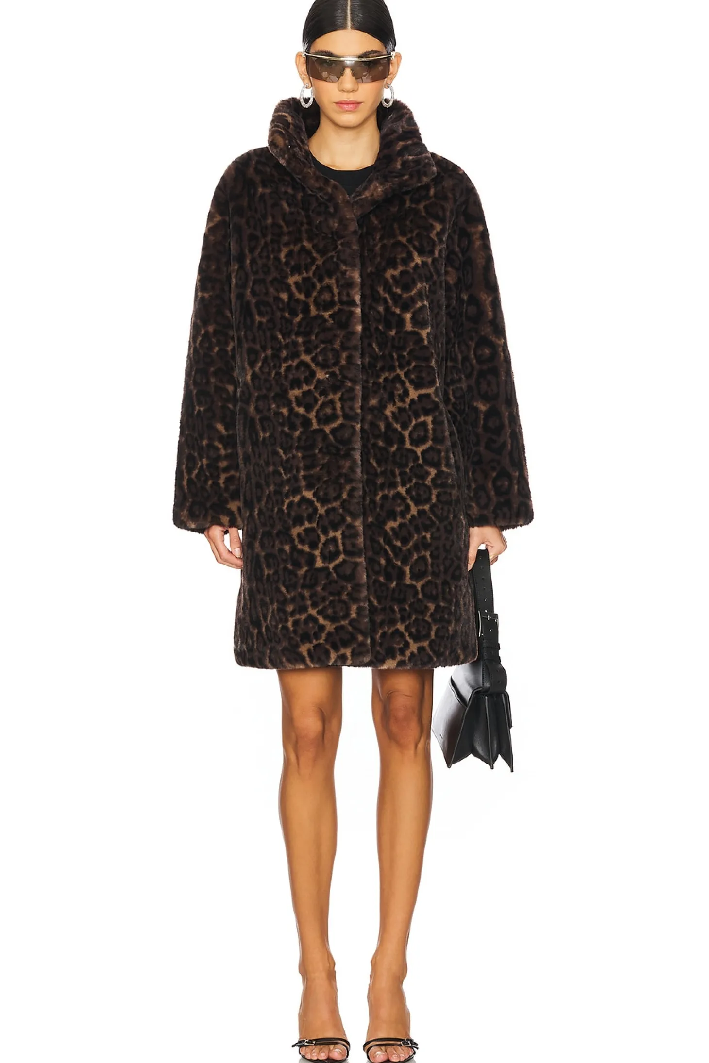 Blair Leopard Mid Length Coat
