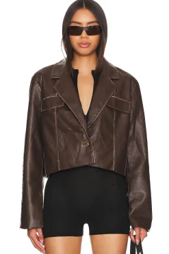 Blakely Faux Leather Jacket