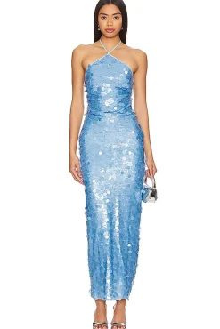 BlancaTriangle Neck Dress