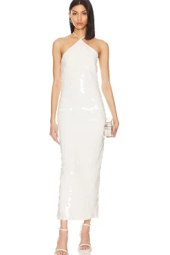 BlancaTriangle Neck Dress