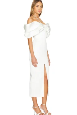 Bow Embellished Midi Dress