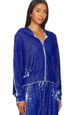 Bowman Burnout Loop Terry Crop Zip Up Jacket