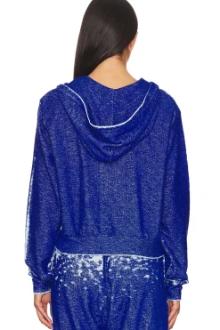 Bowman Burnout Loop Terry Crop Zip Up Jacket