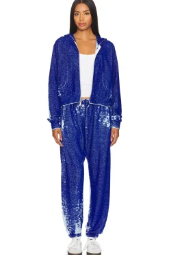 Bowman Burnout Loop Terry Crop Zip Up Jacket