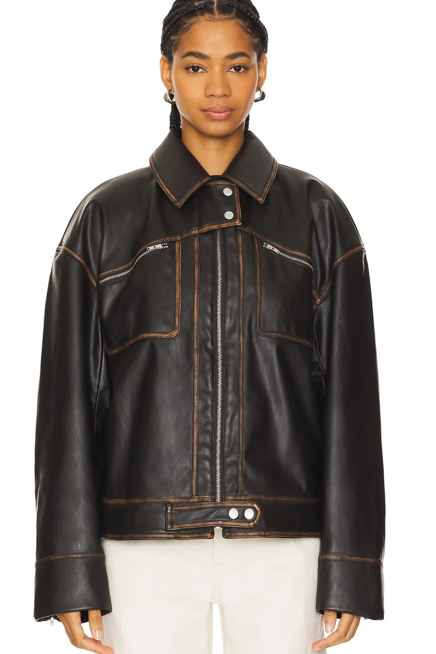 Brinley Faux Leather Jacket