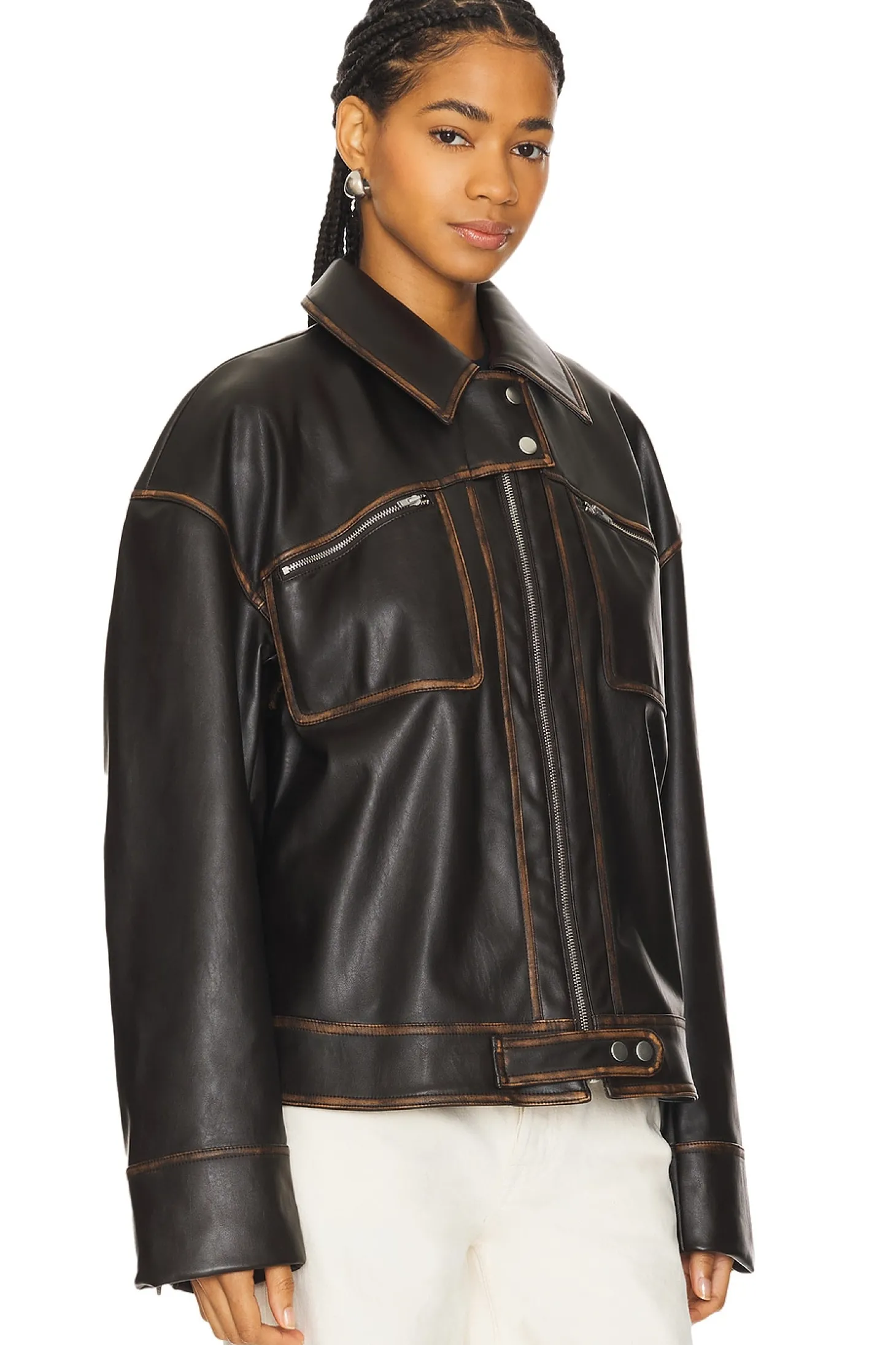 Brinley Faux Leather Jacket